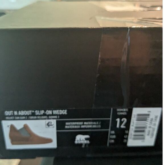 NEW Sorel Out N About Slip-On Wedge Bootie Velvet tan Brown  Women's 12 - Picture 9 of 9